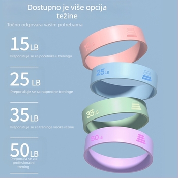 Silikonska joga traka s protukliznim držačem za treniranje gluteusa i podizanje bokova — oprema za istezanje, oznaka AL1007367655