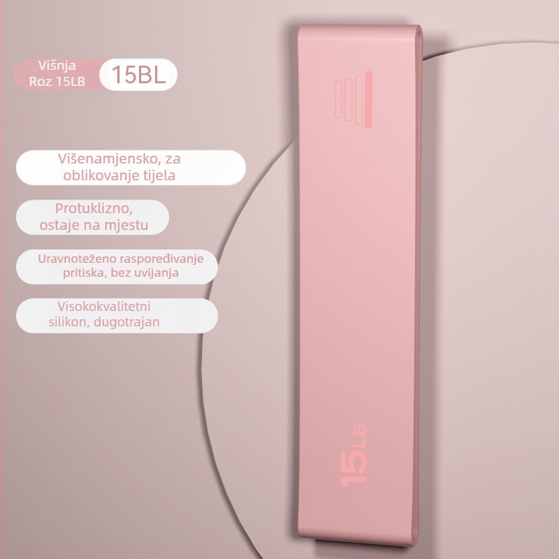 Silikonska joga traka s protukliznim držačem za treniranje gluteusa i podizanje bokova — oprema za istezanje, oznaka AL1007367655