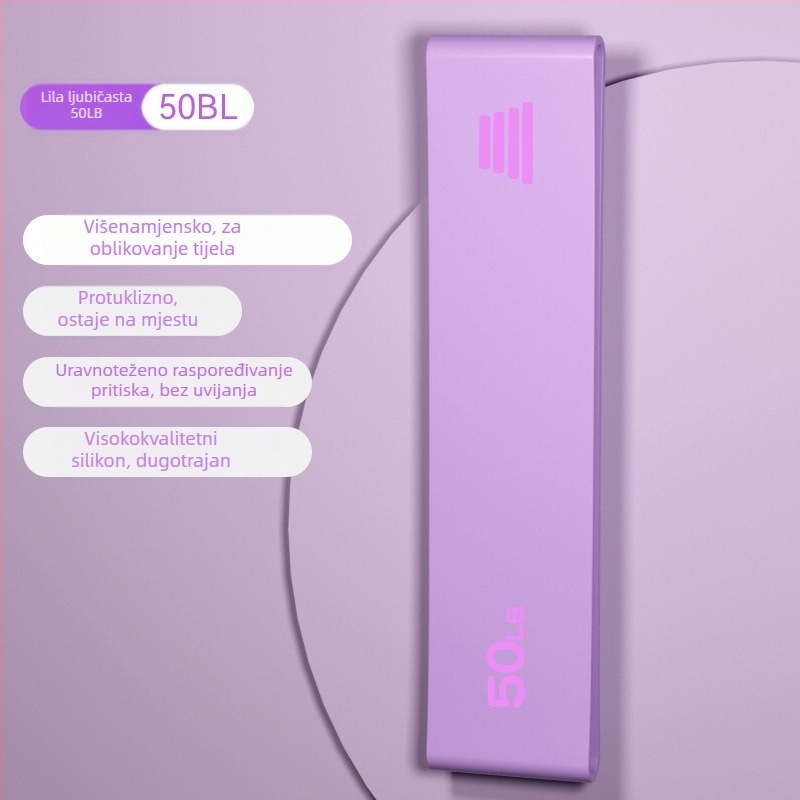 Silikonska joga traka s protukliznim držačem za treniranje gluteusa i podizanje bokova — oprema za istezanje, oznaka AL1007367655