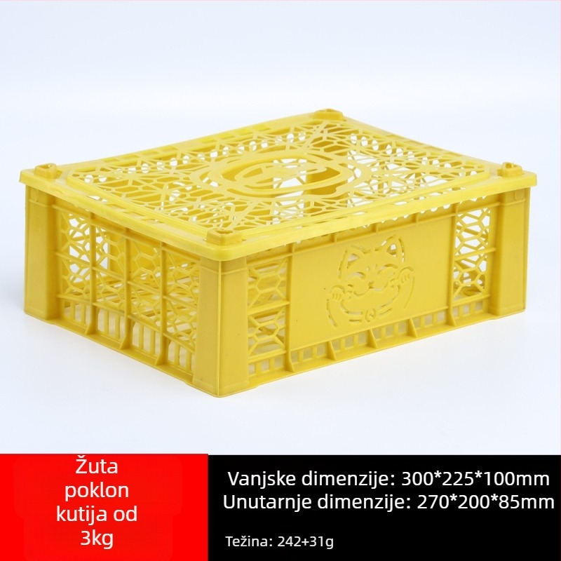 Jednokratna plastična košara za voće, PP materijal, nosivost 3 kg, debljina zida 1.8–2.3 mm, injekcijsko oblikovanje