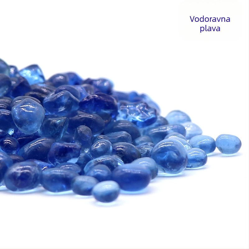 Prode akvarijski kamen za krajolik – stakleni dekorativni kamenčići za dno akvarija, 0,25 kg