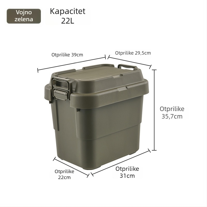 Kutija za pohranu u automobilu, prijenosna, višenamjenski organizator s preklopnim poklopcem