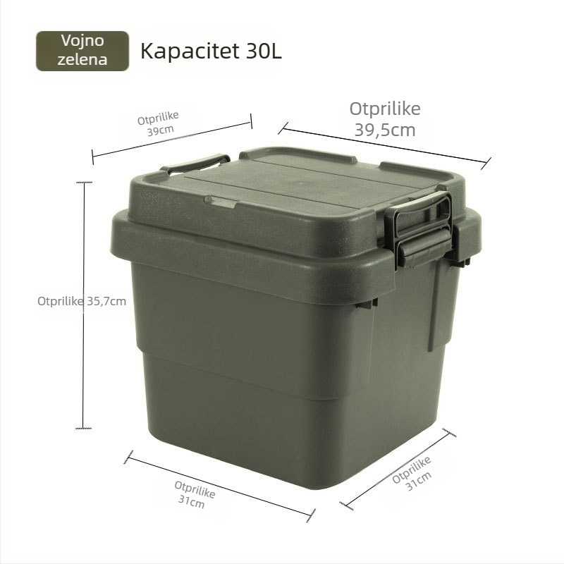 Kutija za pohranu u automobilu, prijenosna, višenamjenski organizator s preklopnim poklopcem