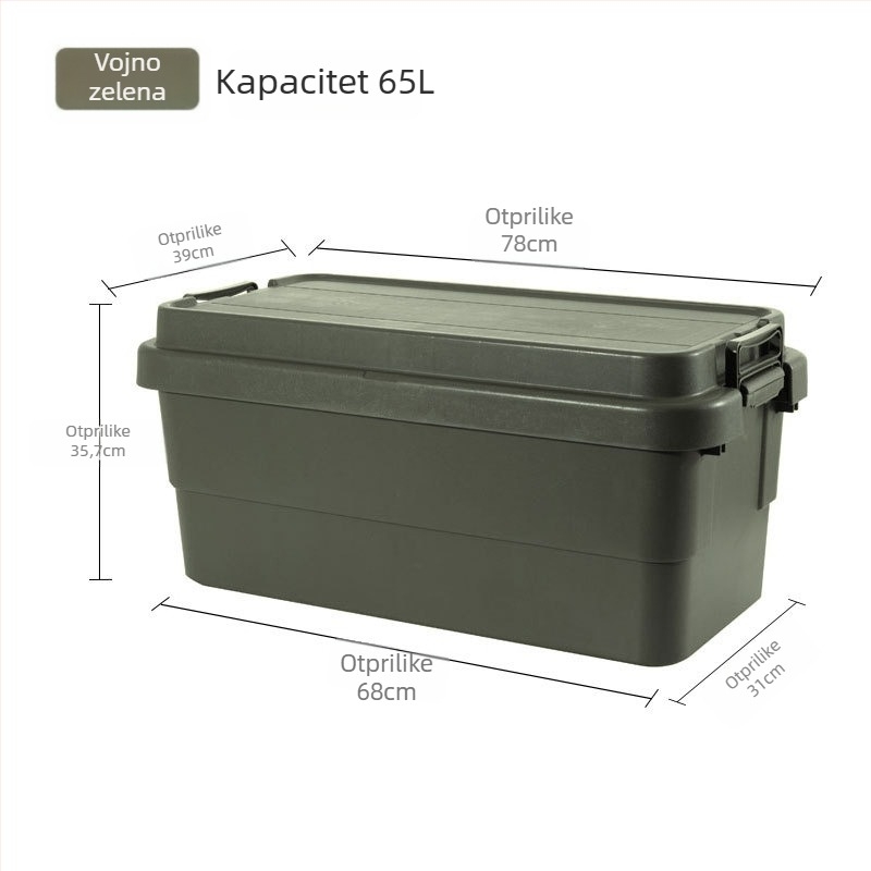 Kutija za pohranu u automobilu, prijenosna, višenamjenski organizator s preklopnim poklopcem