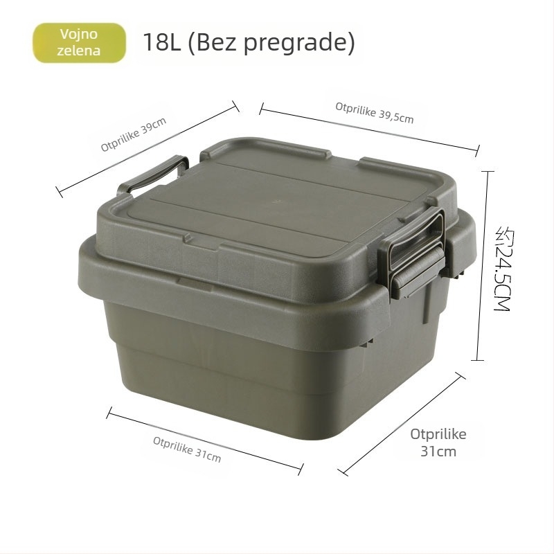 Kutija za pohranu u automobilu, prijenosna, višenamjenski organizator s preklopnim poklopcem