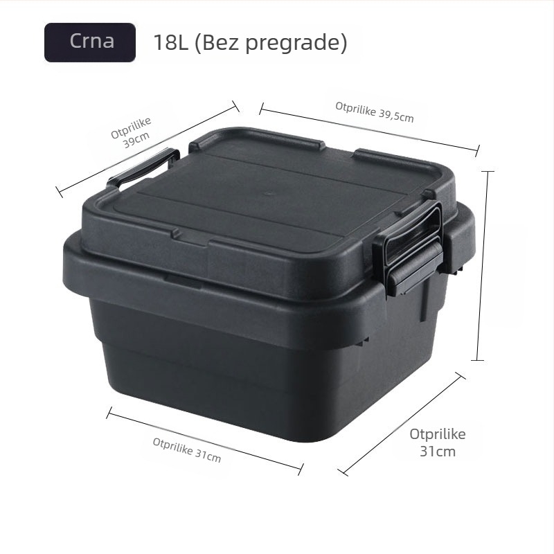 Kutija za pohranu u automobilu, prijenosna, višenamjenski organizator s preklopnim poklopcem