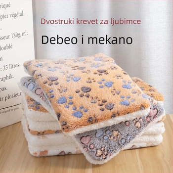 Gnijezdo za mačke i pse – debeli plišani baršunasti madrac za spavanje, topao, univerzalna primjena