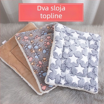 Gnijezdo za mačke i pse – debeli plišani baršunasti madrac za spavanje, topao, univerzalna primjena