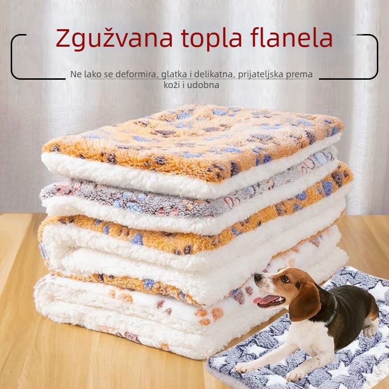 Gnijezdo za mačke i pse – debeli plišani baršunasti madrac za spavanje, topao, univerzalna primjena