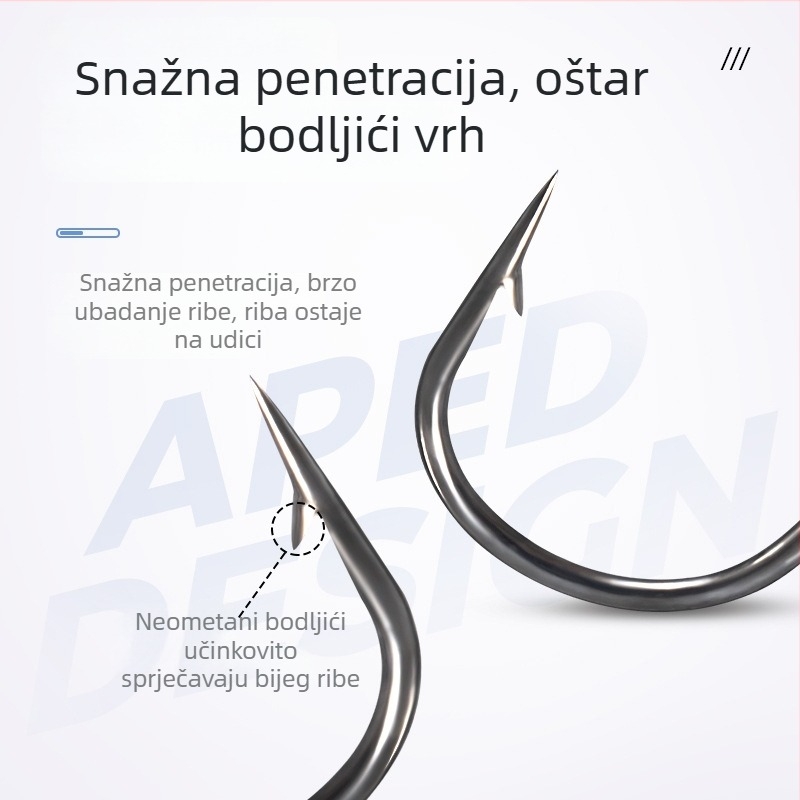 Huizhu kuka s olovnom glavom, ojačan, s bodom, 50 komada