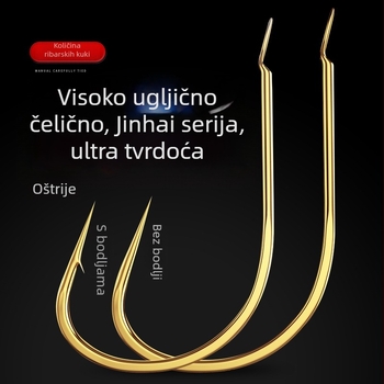 Ribarska udica s bodljama, pakiranje 100 komada, za morski ribolov s broda