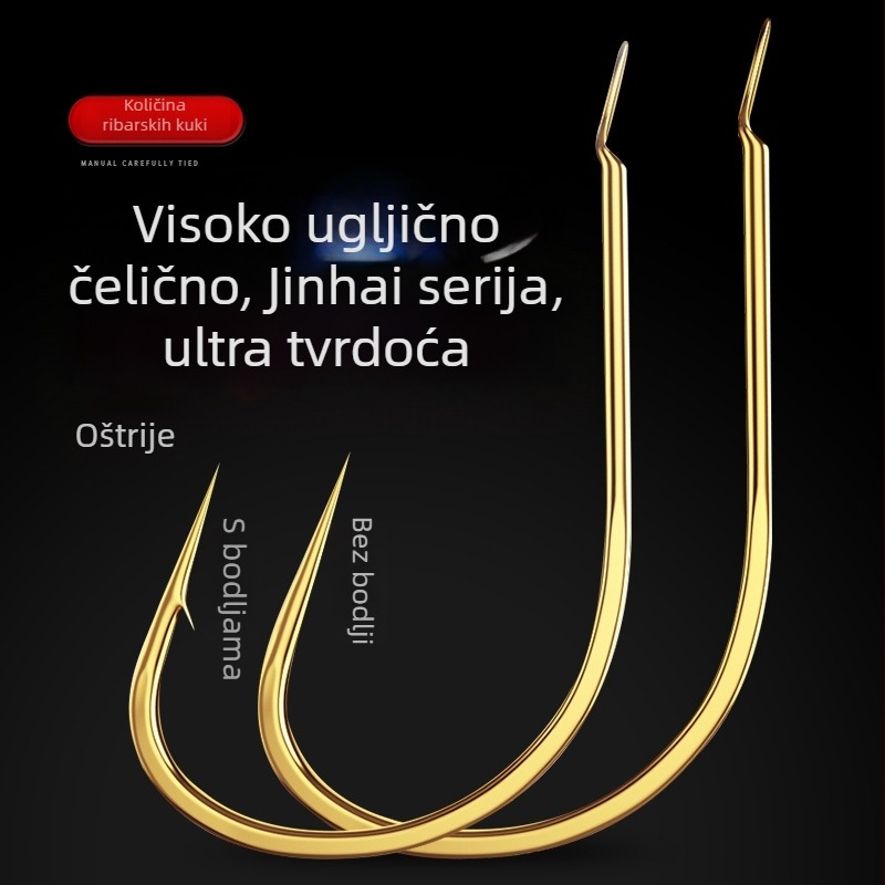 Ribarska udica s bodljama, pakiranje 100 komada, za morski ribolov s broda