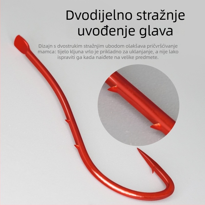 Udica za ribolov s bodljom, obična udica, pakiranje 50 kom., Hua Mu, mogućnost privatne marke