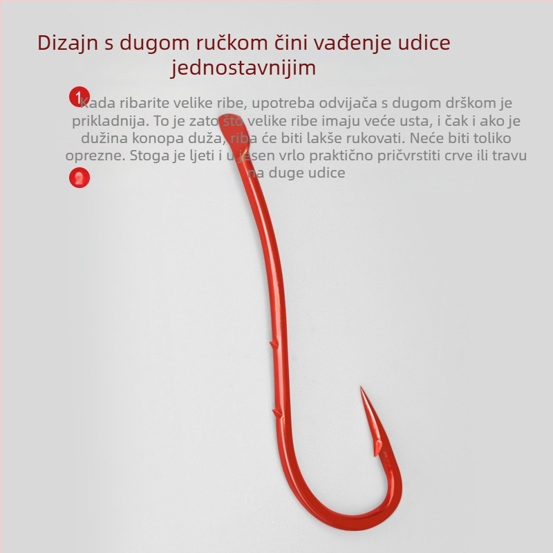 Udica za ribolov s bodljom, obična udica, pakiranje 50 kom., Hua Mu, mogućnost privatne marke