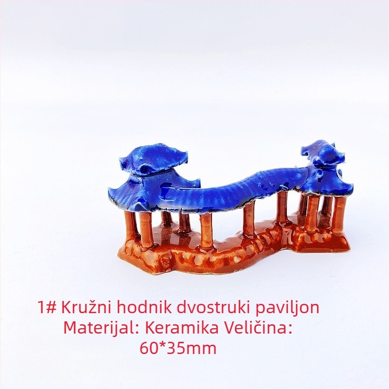 Keramičke ukrasne figurice za akvarij – mahovina mikro krajolik, stijenski dizajn