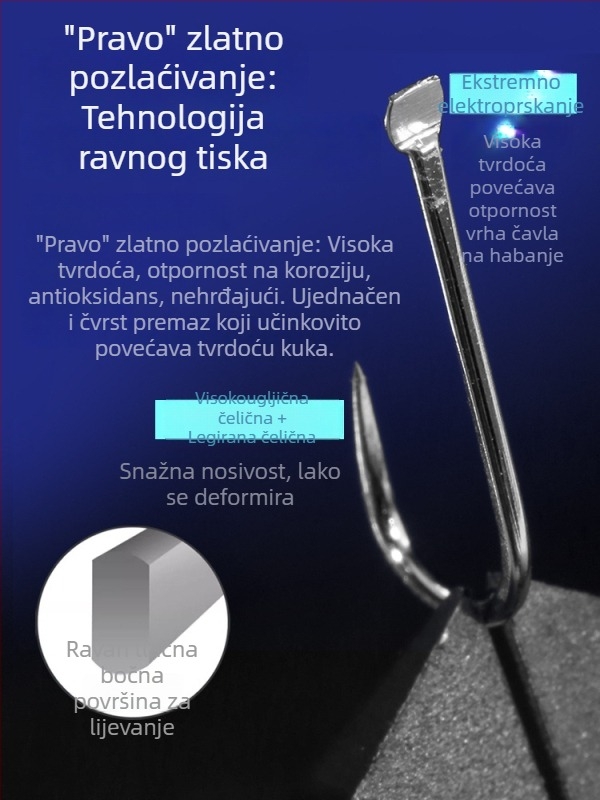 Answer No. 10 dvostruki udica, PE linija, karbonsko jezgro, za tilapiju i šarana