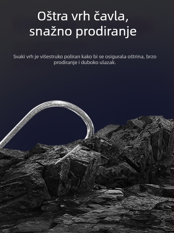 Answer No. 10 dvostruki udica, PE linija, karbonsko jezgro, za tilapiju i šarana