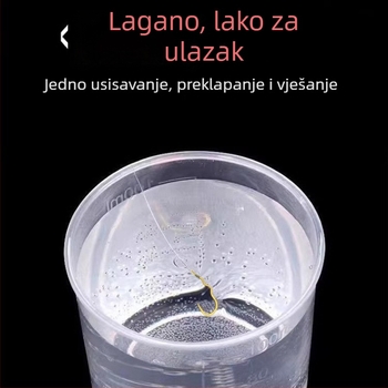 Kuka za ribolov s unaprijed vezanim vodilom i dvostrukom udicom, bodljikava, protiv zapetljavanja, za jezero