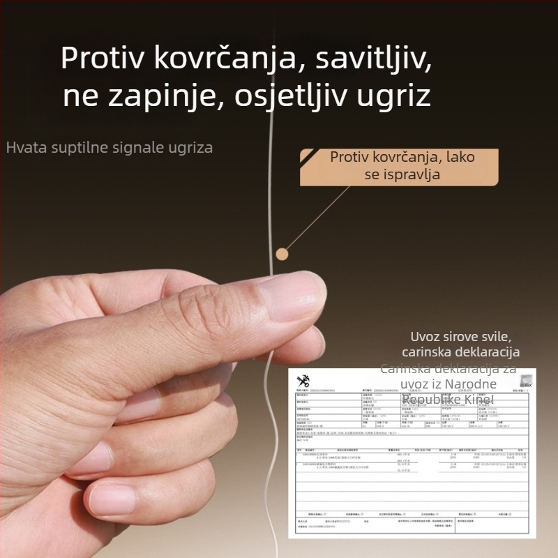 Ručna montaža s dvostrukim kukama i zlatnim navlakom za slatkovodni ribolov