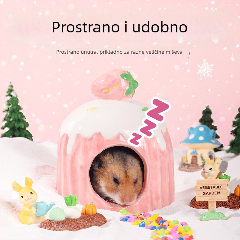 Keramičko gnijezdo za hamstera, ljetno hlađenje (Materijal: keramika; Marka: Weibi; Namijenjeno: hamster; Sezona: opća)