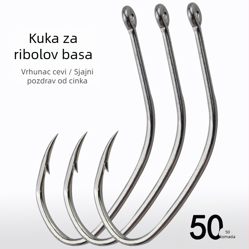 Kuka s olovnom glavom i petljom, duga drška, bodljikav, za morski bas ribolov
