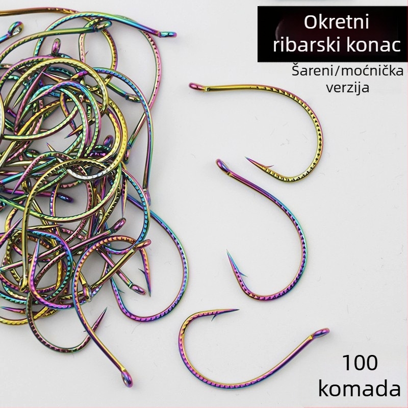 Barbovana udica za rijeku s mekanom mamcem — Guoleduo 8003 ojačana