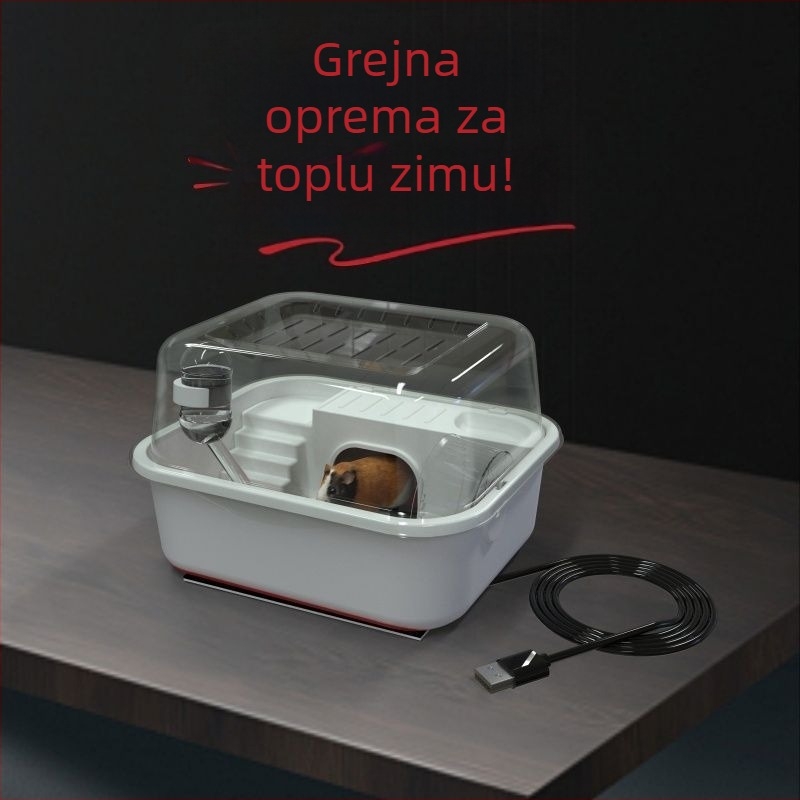 Plastični grijani kavez za hamstere, Flower Season marka, četverosezonski dizajn, ovlaštena privatna marka