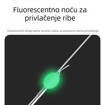 Leđni ledni rig s bodljikavim udicama za crucian carp, white bream i druge ribe, Akita Fox udice, svjetleće udice