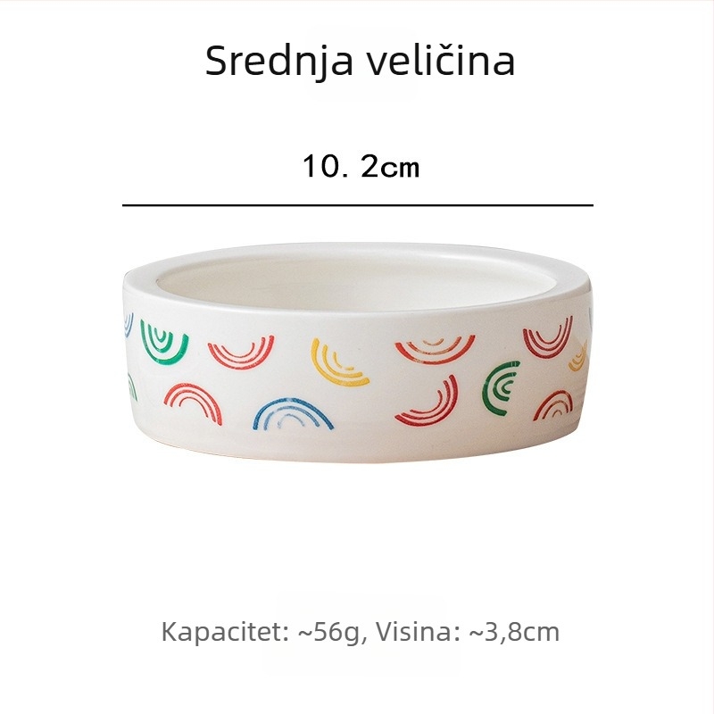 Keramička posuda za hranu papiga, za mlade ptice, otporna na prolijevanje, otporna na udarce, pribor za kavez