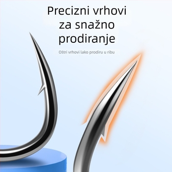 Yichen obična ribolovna udica, dvostruka udica i barbs