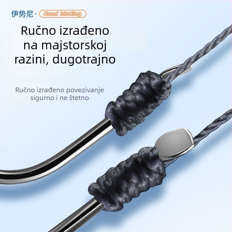 Yichen obična ribolovna udica, dvostruka udica i barbs