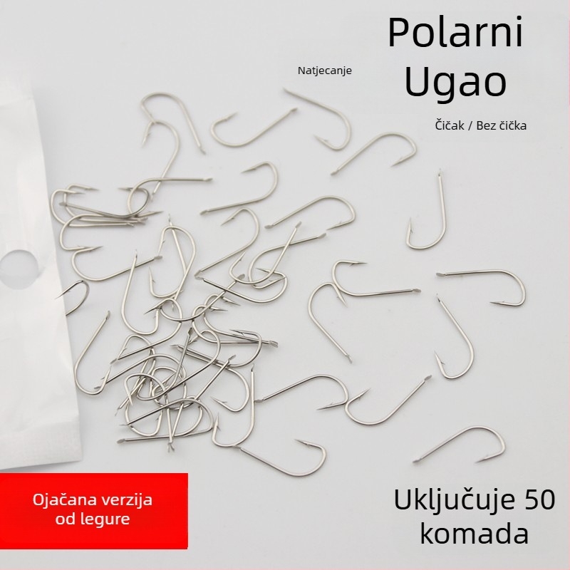 Guole udica za ribolov s bodljom, set od 5 udica, 1000 komada, za ribolov u potoku