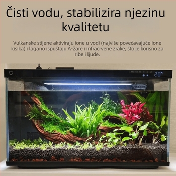 Kamen za ukrašavanje akvarija s vulkanskim kamenom, keramički pijesak bez pranja, kamen za hidroponsko uzgajanje, dno pijesak, oksigenacija vode