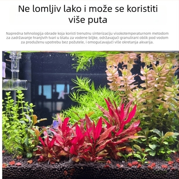 Kamen za ukrašavanje akvarija s vulkanskim kamenom, keramički pijesak bez pranja, kamen za hidroponsko uzgajanje, dno pijesak, oksigenacija vode