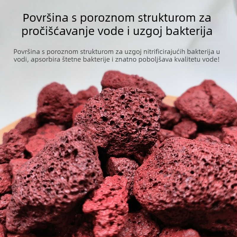 Kamen za ukrašavanje akvarija s vulkanskim kamenom, keramički pijesak bez pranja, kamen za hidroponsko uzgajanje, dno pijesak, oksigenacija vode