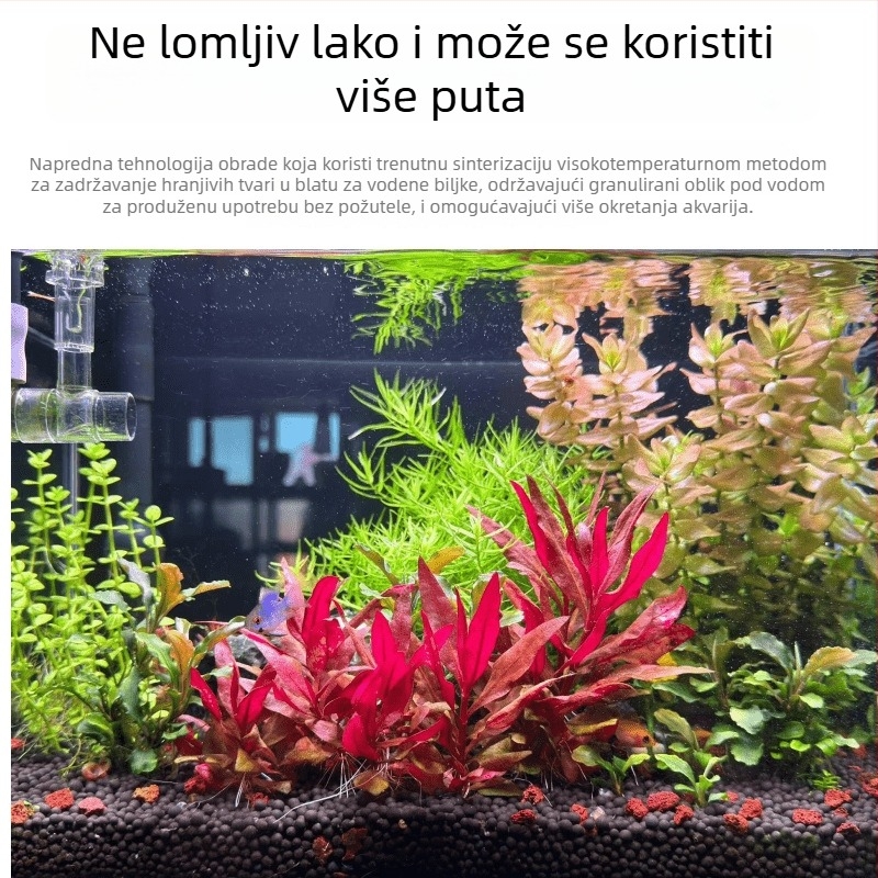 Kamen za ukrašavanje akvarija s vulkanskim kamenom, keramički pijesak bez pranja, kamen za hidroponsko uzgajanje, dno pijesak, oksigenacija vode