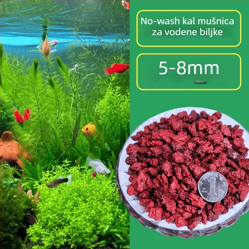 Kamen za ukrašavanje akvarija s vulkanskim kamenom, keramički pijesak bez pranja, kamen za hidroponsko uzgajanje, dno pijesak, oksigenacija vode