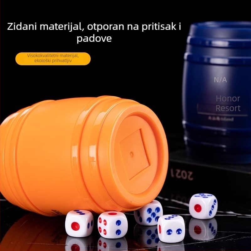 Sensele čaša za kockice – PP materijal, zaobljeni kutovi, pakiranje 100 komada, podrijetlo Guangdong