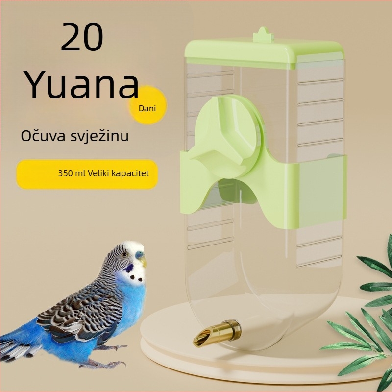 Automatska posuda za vodu za ptice — plast, Chengxi, pogodna za papagaje i druge ptice, viseći dizajn