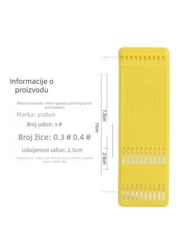 Ribarska udica, marka Fishing rudder, dvostruka udica, mikro udica, pakiranje 50 kom.
