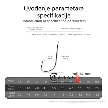 Gwdxyy Ribolovne udice s dvostrukim udicama, bez čvora na liniji, 10 pari ili 20 pari
