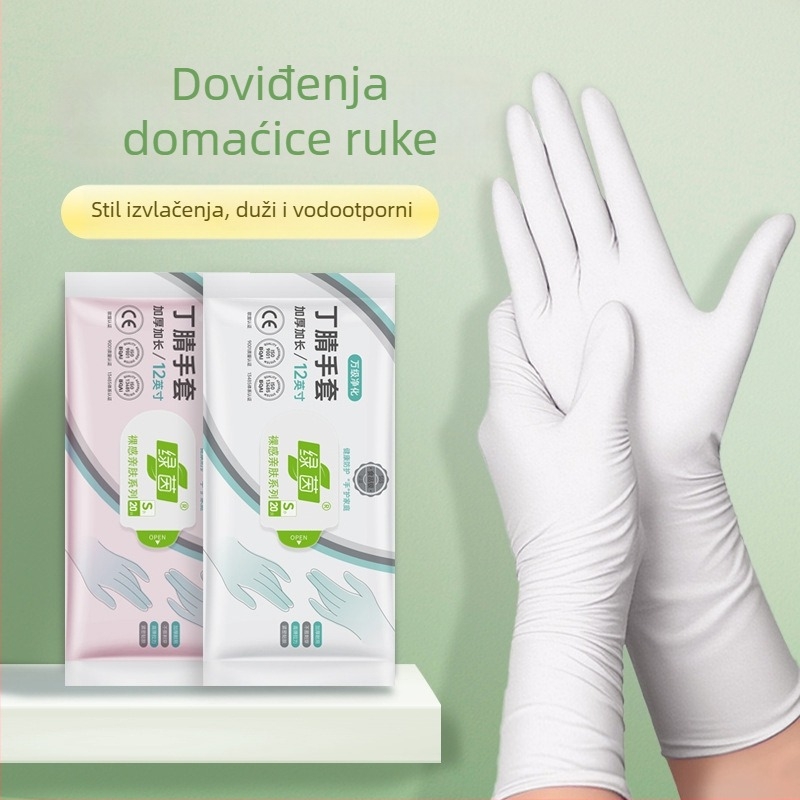 Jednokratne nitril rukavice za kuhinju i pranje posuđa, deblje, jednobojne, 220 g, kutija 30/50