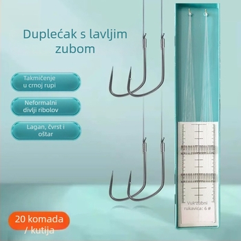 Pod-linijski dvostruki udica za ribolov