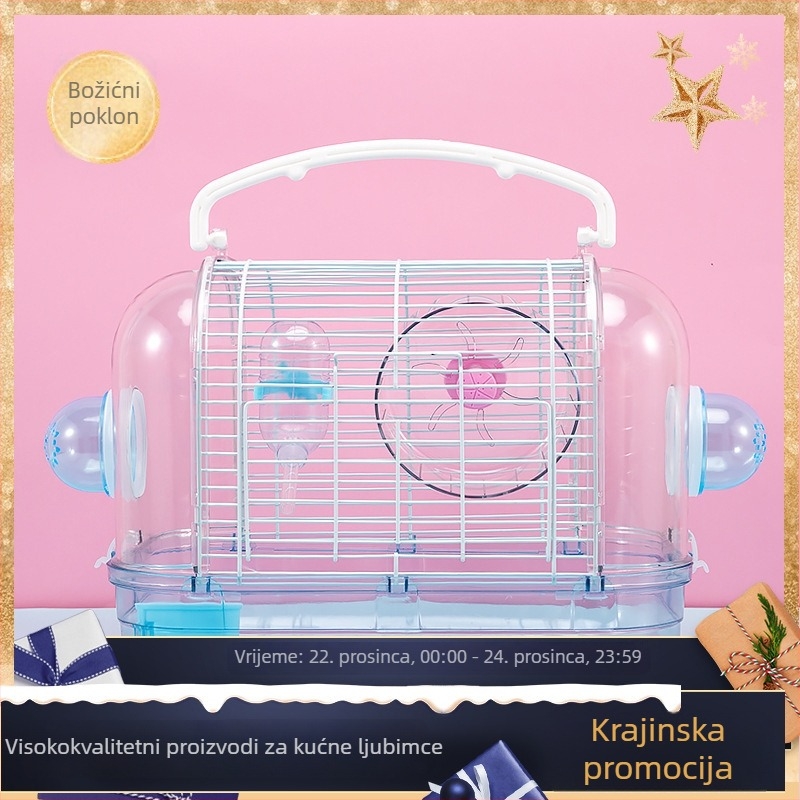 Kavez za hamstera - japanskog stila prijenosna vila, plastični materijal, marka Pet Boer, porijeklo Taizhou Zhejiang, za sve sezone