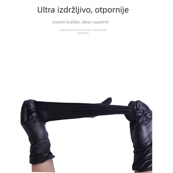 Jednokratne rukavice, duljina 24 cm, debljina 0.5 mm, model 002, za medicinu, kozmetički salon, preradu hrane i proizvodne pogone