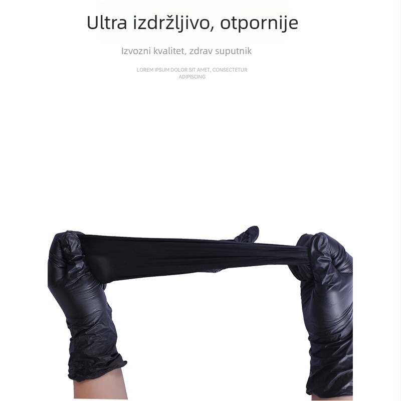 Jednokratne rukavice, duljina 24 cm, debljina 0.5 mm, model 002, za medicinu, kozmetički salon, preradu hrane i proizvodne pogone