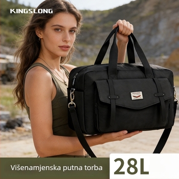 Torba za kratko putovanje, najlon, vodootporna, izuzetno lagana, sklopiva, za žene, KINGSLONG, gradski minimalistički stil, slobodno vrijeme putovanja