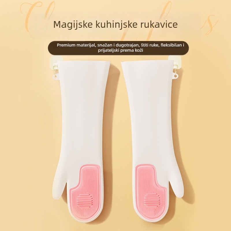 PVC rukavice za pranje posuđa, standardna debljina, kutija 150–200 kom, težina 45–60 g