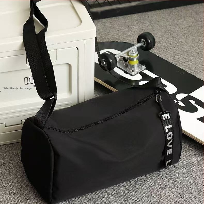 Krosbody sportska torba od kompozitnog materijala, prozračna, otporna na habanje, podstava od poliestera, jednostavno za skladištenje, za sport na otvorenom