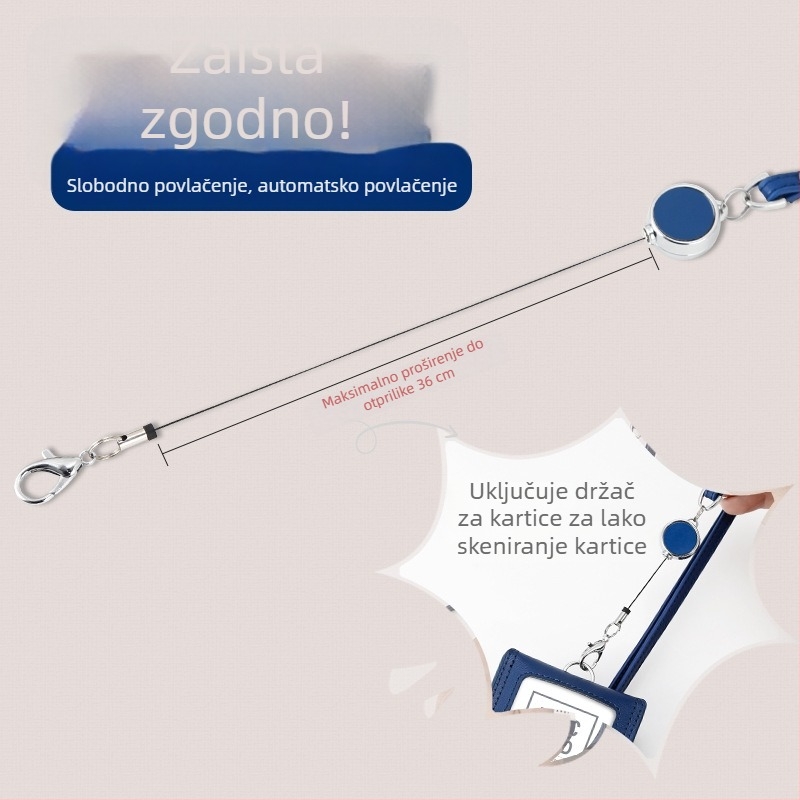 Lančić za telefon s pretincem za kartice, Ultrafilm koža, modern minimalistički stil, Kim Peak Ikadi